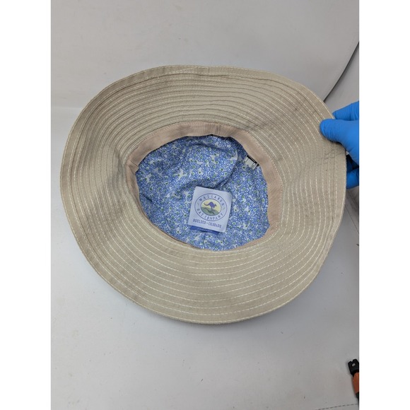 WALLAROO Women Hampton Sun Hat Scrunchie Boulder Colorado Packable 100% Cotton - Picture 4 of 5